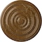 Ekena Millwork Carton Smooth Ceiling Medallion (Canopies up to 9 1/8"), 29 1/8"OD x 1 1/2"P, Smokey Topaz Crackle CM29CASTC - alternate 1